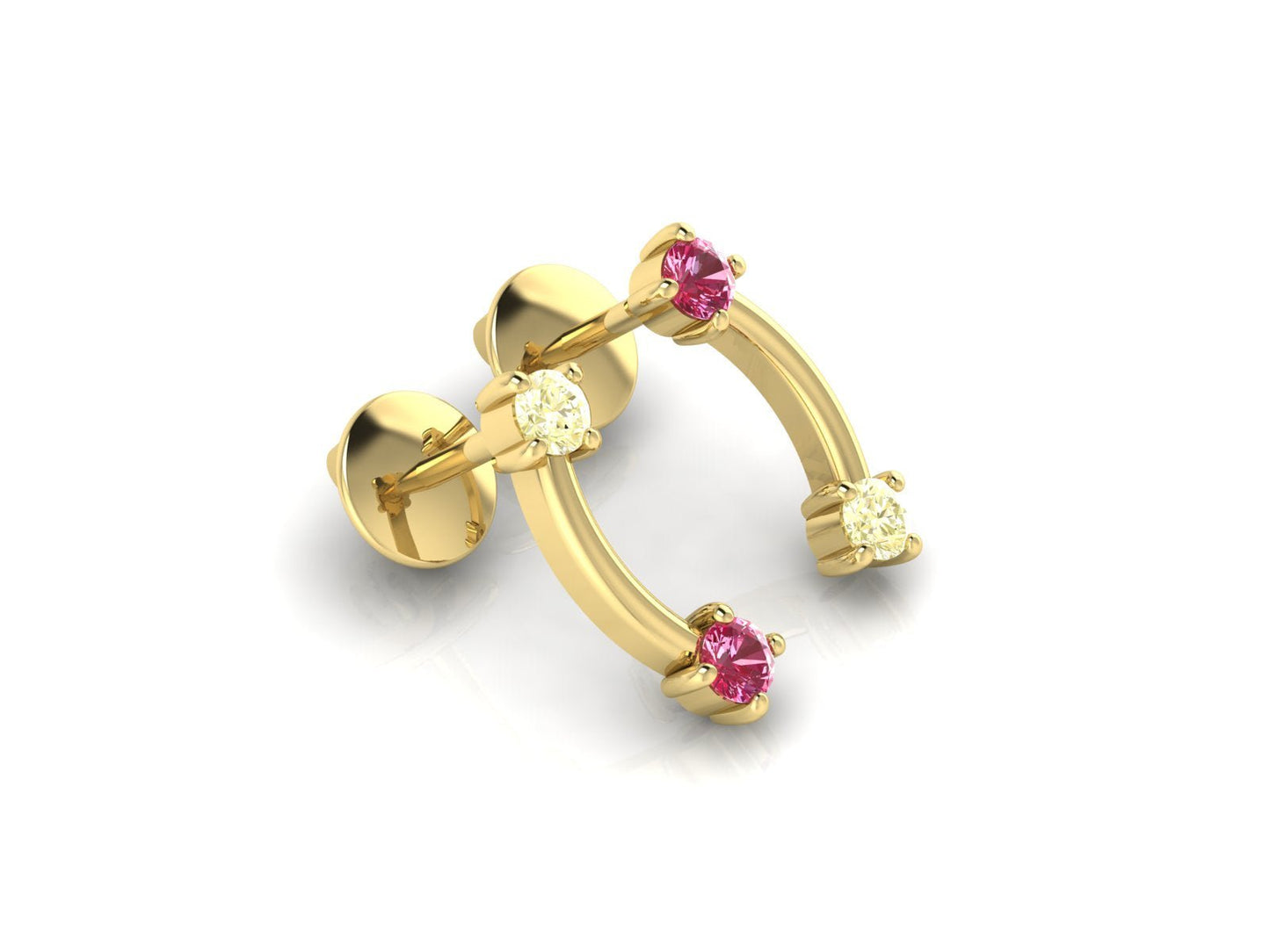 2 Stars Sapphire Stud - DONYDO JEWELRY - DONYDO STUDS