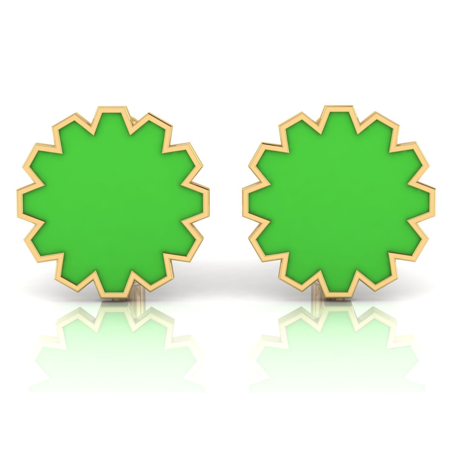 AURA CUFFLINK *GRACE Enamel & Gold