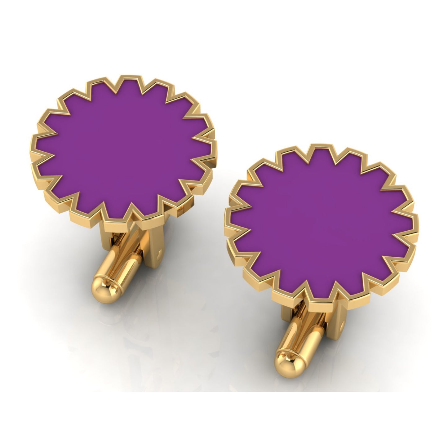 AURA CUFFLINK *PURE Enamel & Gold