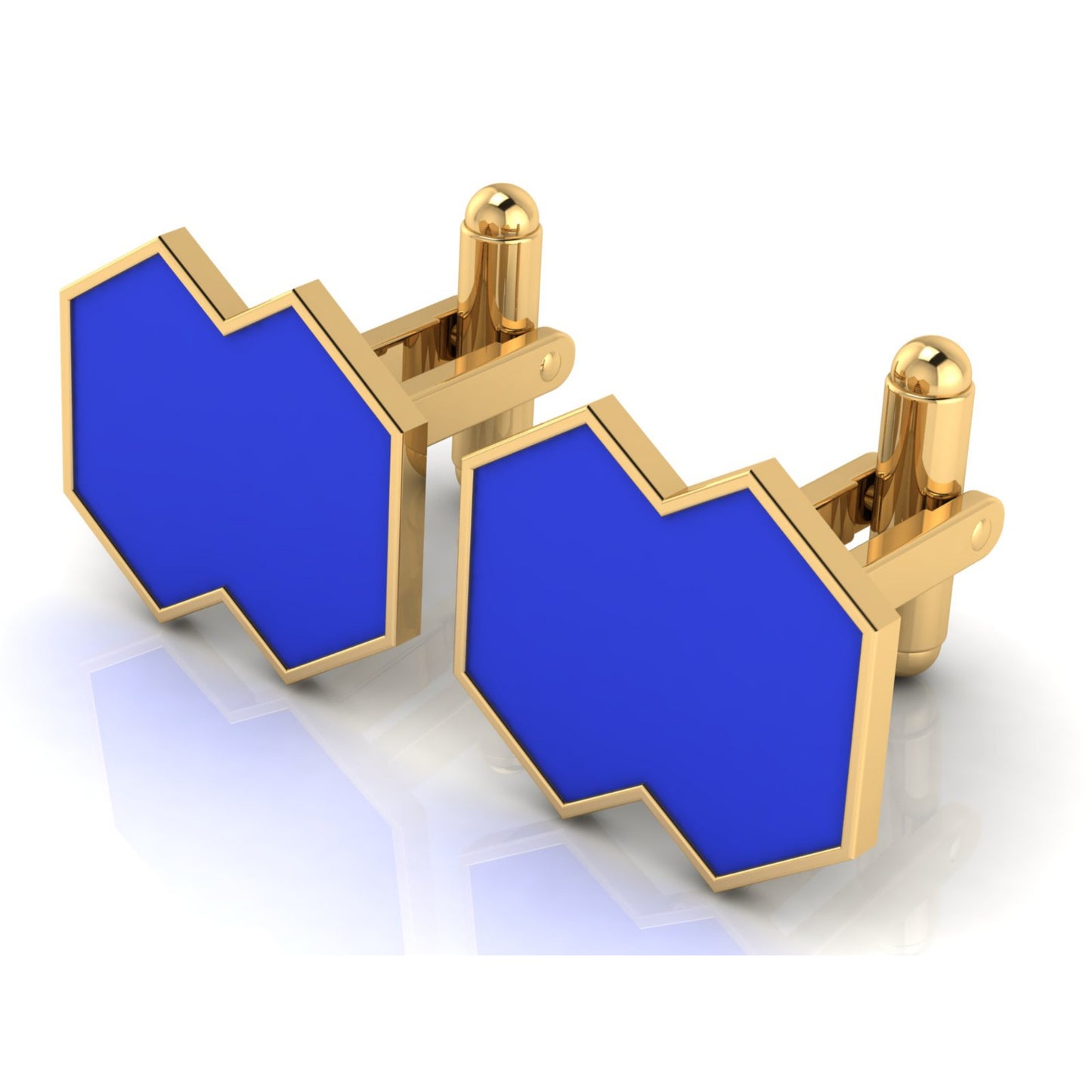 AURA CUFFLINK *VISION Enamel & Gold