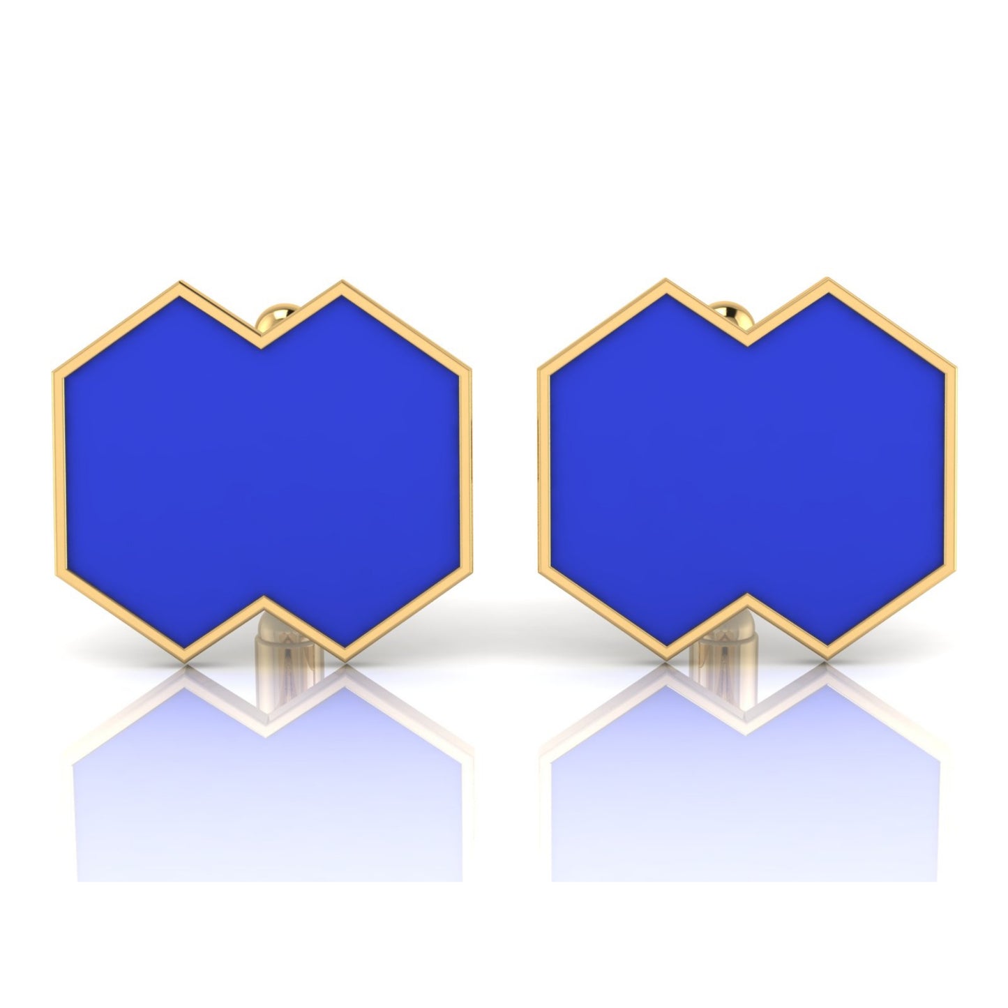 AURA CUFFLINK *VISION Enamel & Gold
