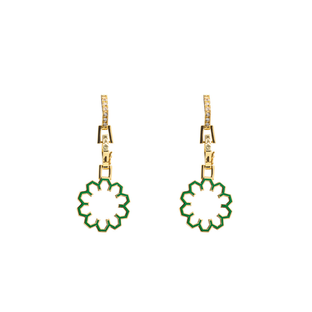 Grace Aura Charm Pendant - Diamonds and Enamel