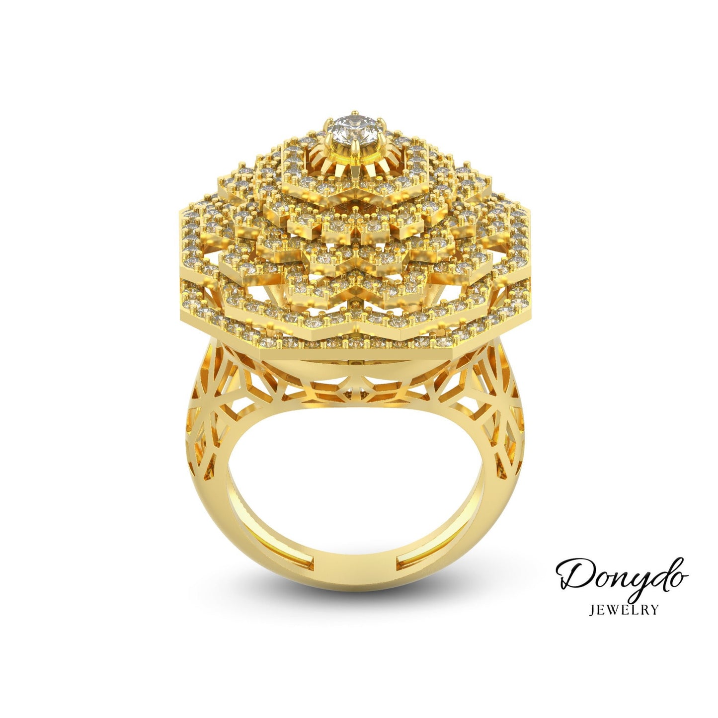 Aurora Full Diamonds - DONYDO JEWELRY - AURA COLLECTION;RINGS