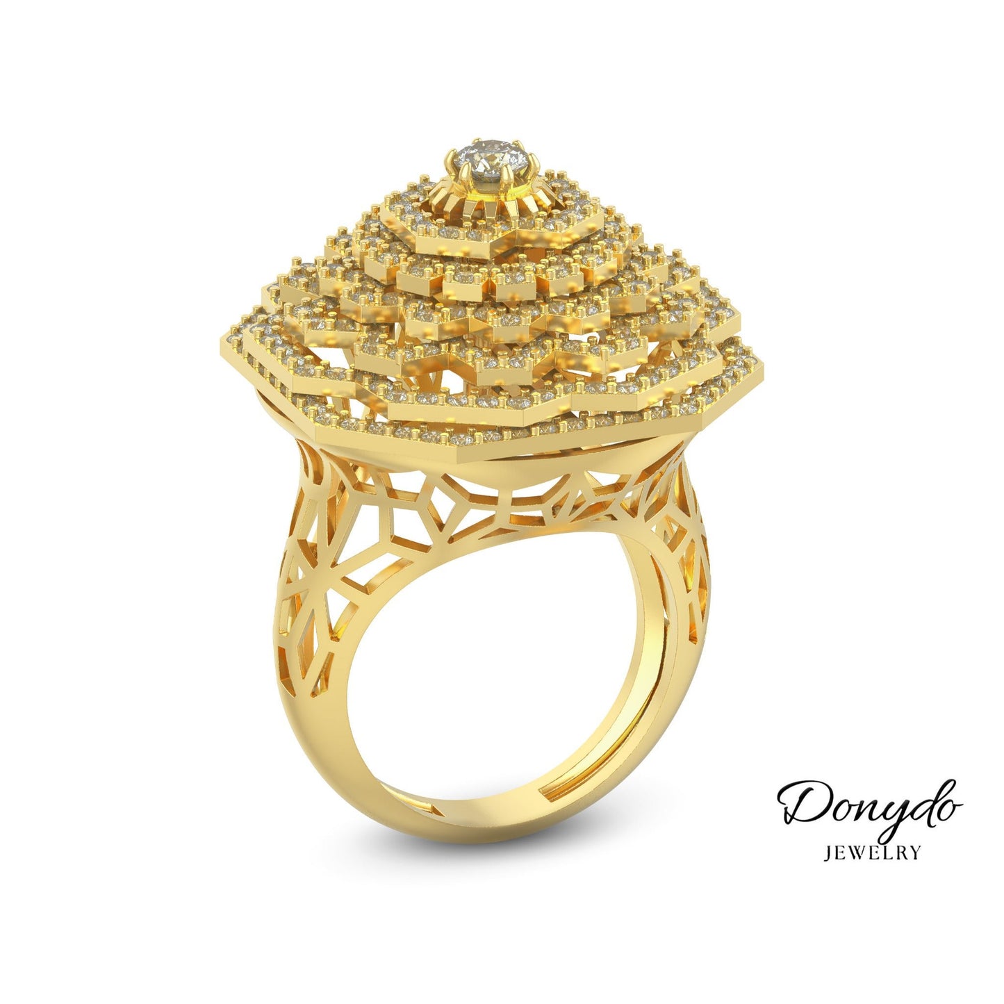Aurora Full Diamonds - DONYDO JEWELRY - AURA COLLECTION;RINGS