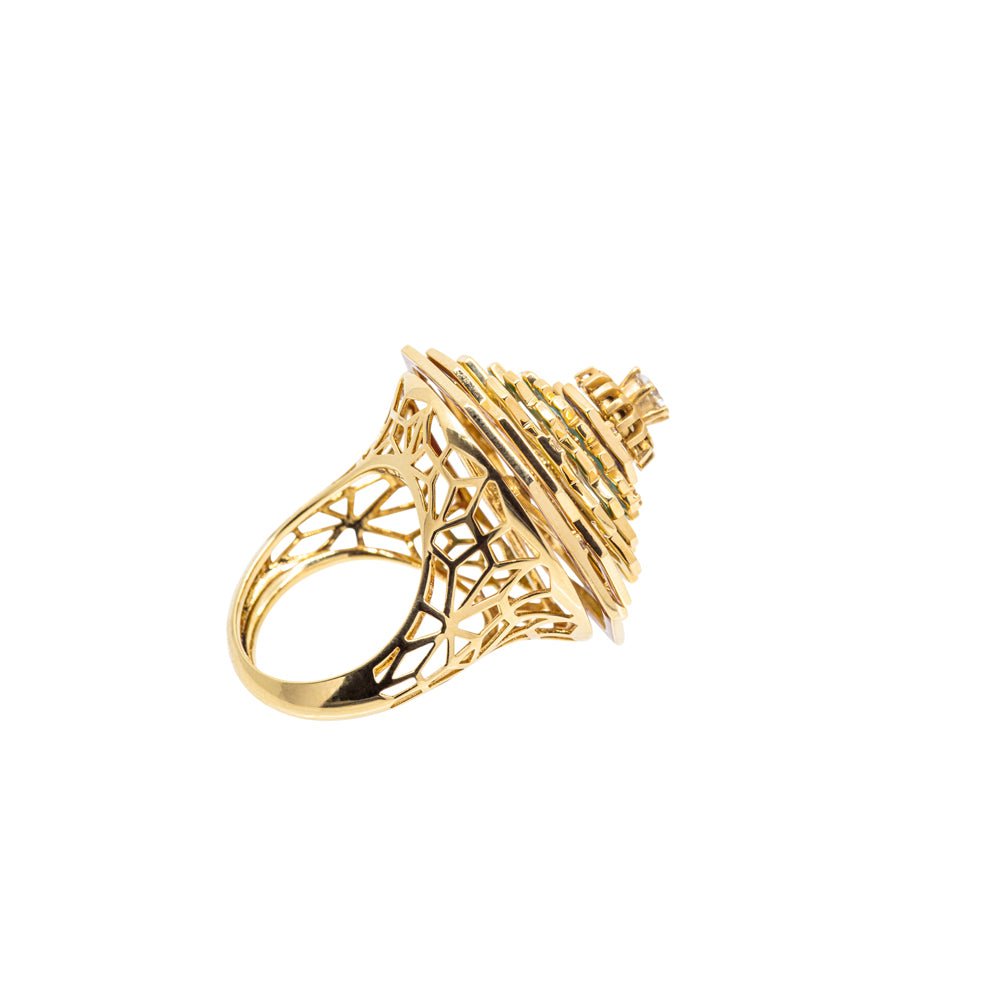 Aurora Gold Ring with Diamond Accents - DONYDO JEWELRY - AURA COLLECTION;RINGS