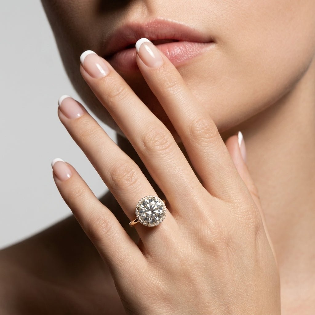Core Ring — 4 CT VVS E Lab Diamond Halo - DONYDO JEWELRY -