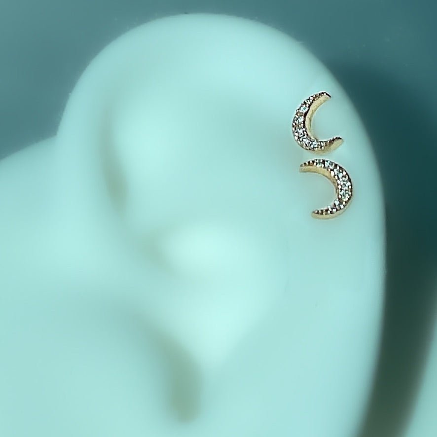 Crescent Studs - DONYDO JEWELRY - DONYDO STUDS
