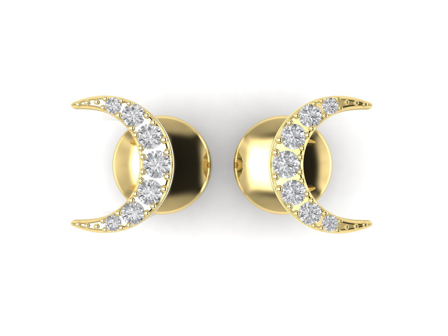 Crescent Studs - DONYDO JEWELRY - DONYDO STUDS