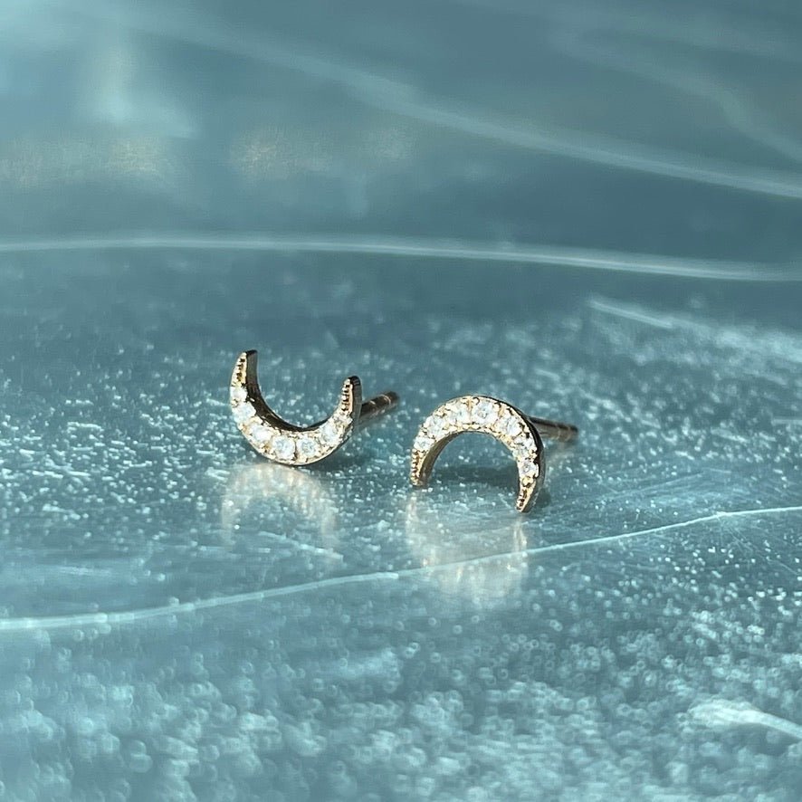 Crescent Studs - DONYDO JEWELRY - DONYDO STUDS
