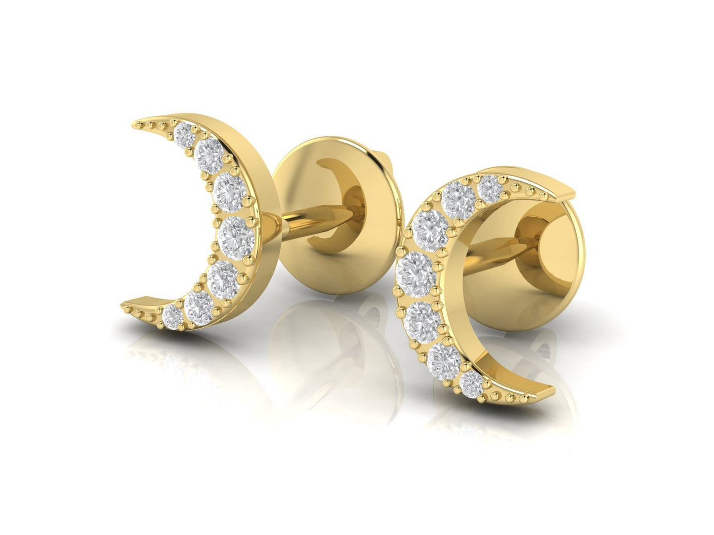 Crescent Studs - DONYDO JEWELRY - DONYDO STUDS