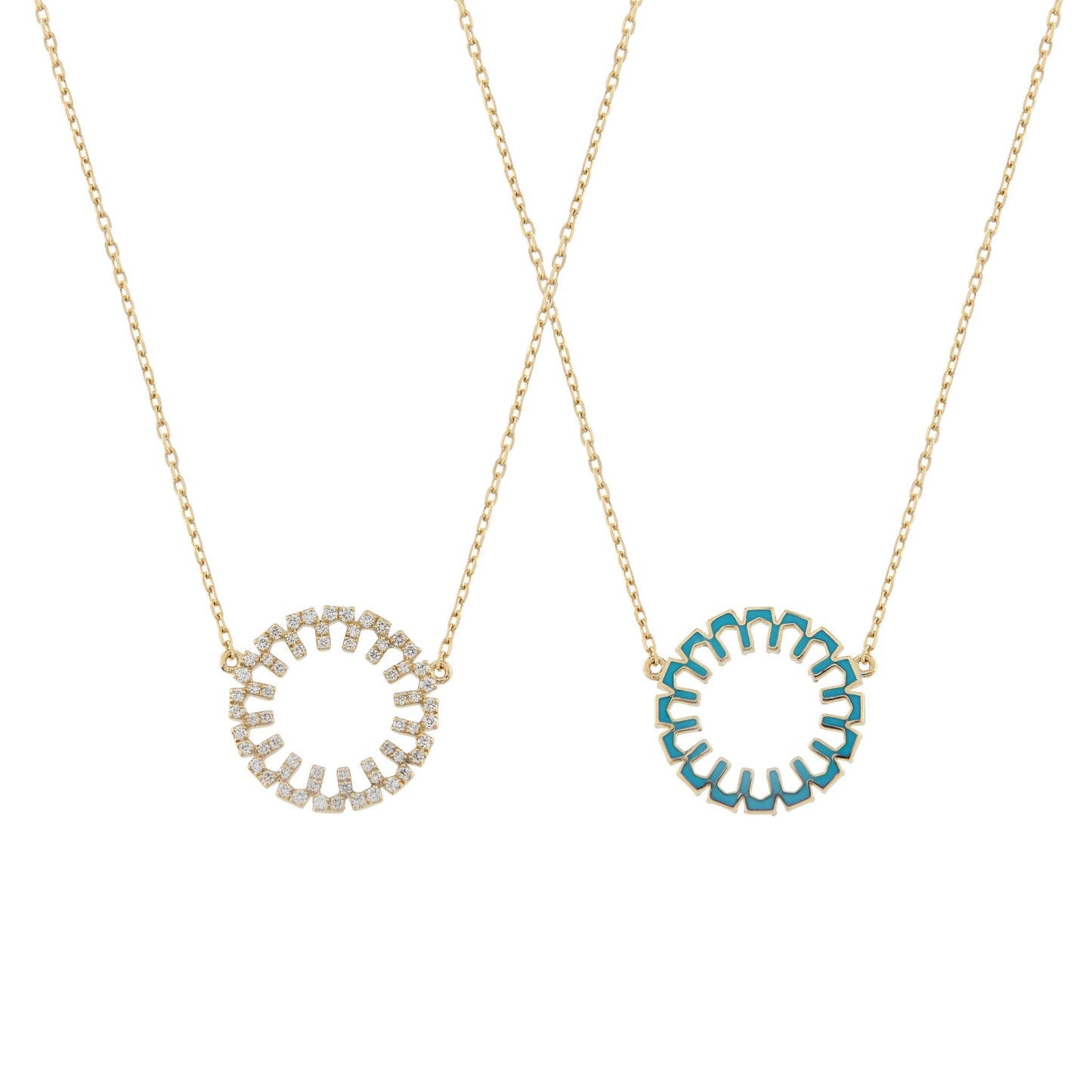 Marea Clarity Necklace – London Blue Topaz & 18kt Gold - DONYDO JEWELRY - AURA COLLECTION;NECKLACE