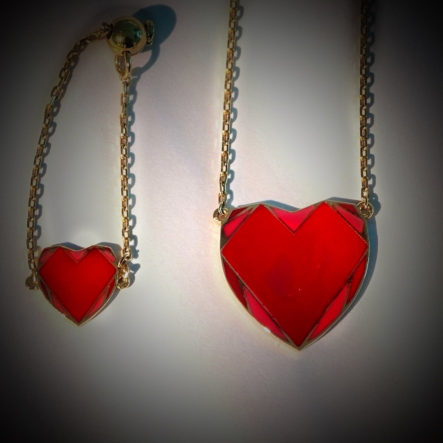 Red Pulse Ring Gold and Enamel - DONYDO JEWELRY - RED PULSE COLLECTION, RINGS