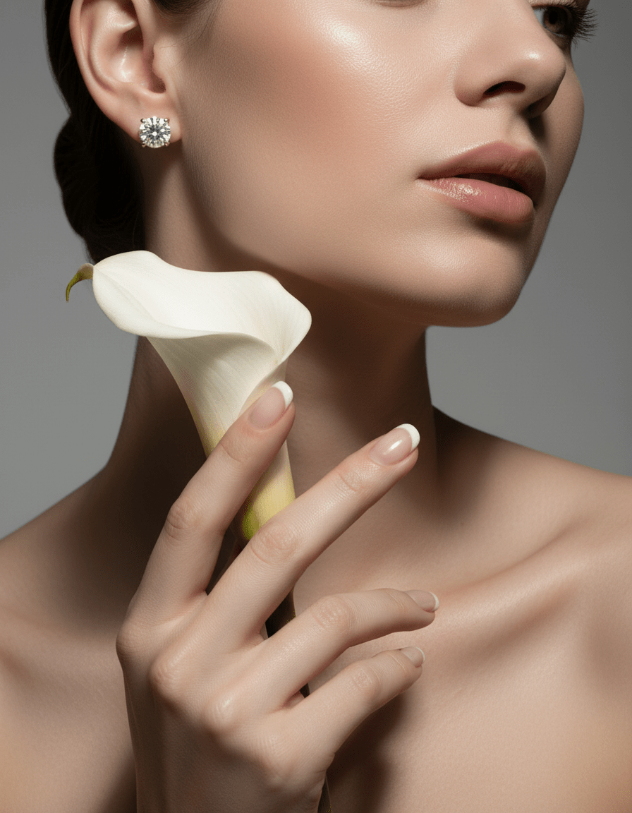 2 Carat Lab - Grown Brillan tcut Diamond Solitaire Stud Earrings – 18K Gold - DONYDO JEWELRY - Earrings