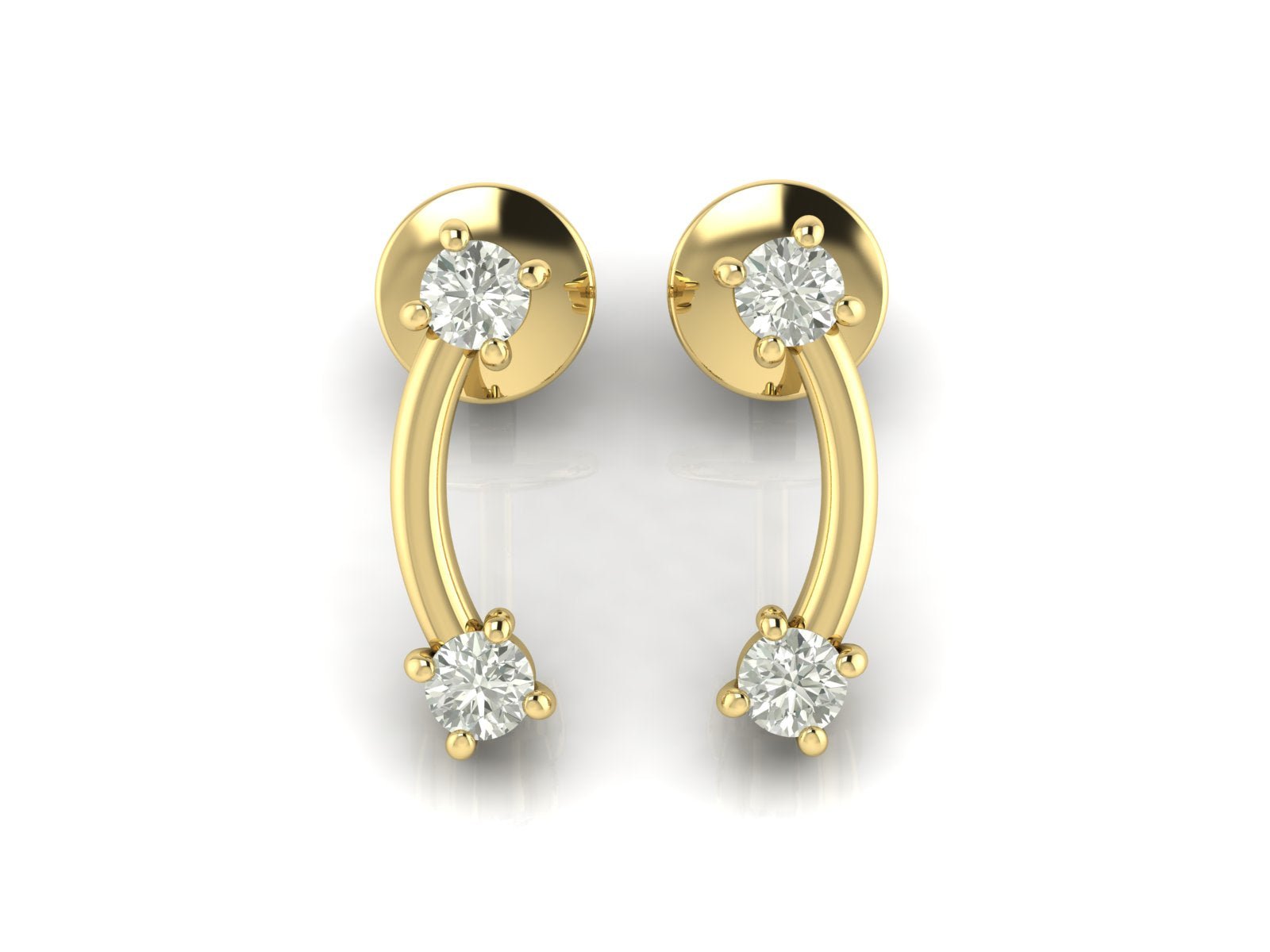 2 Stars Diamond Stud - DONYDO JEWELRY - single_line_text_field