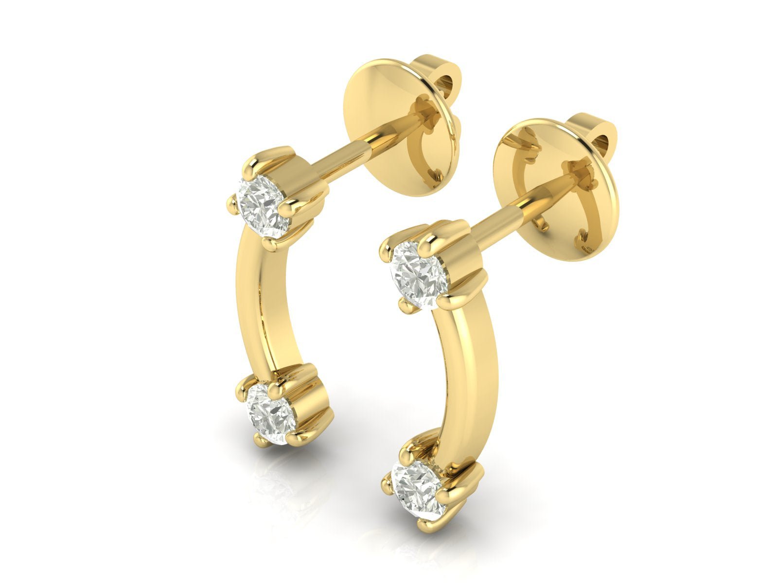 2 Stars Diamons Stud - DONYDO JEWELRY - DONYDO STUDS