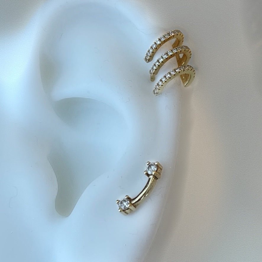 2 Stars Diamons Stud - DONYDO JEWELRY - DONYDO STUDS