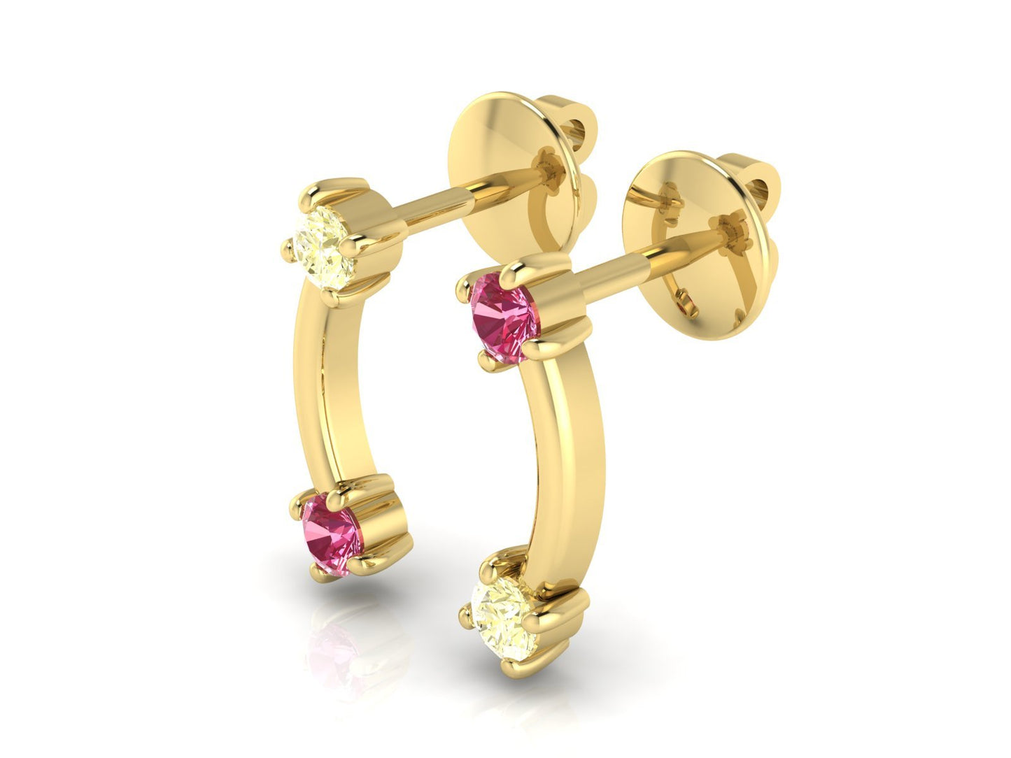 2 Stars Sapphire Stud - DONYDO JEWELRY - single_line_text_field