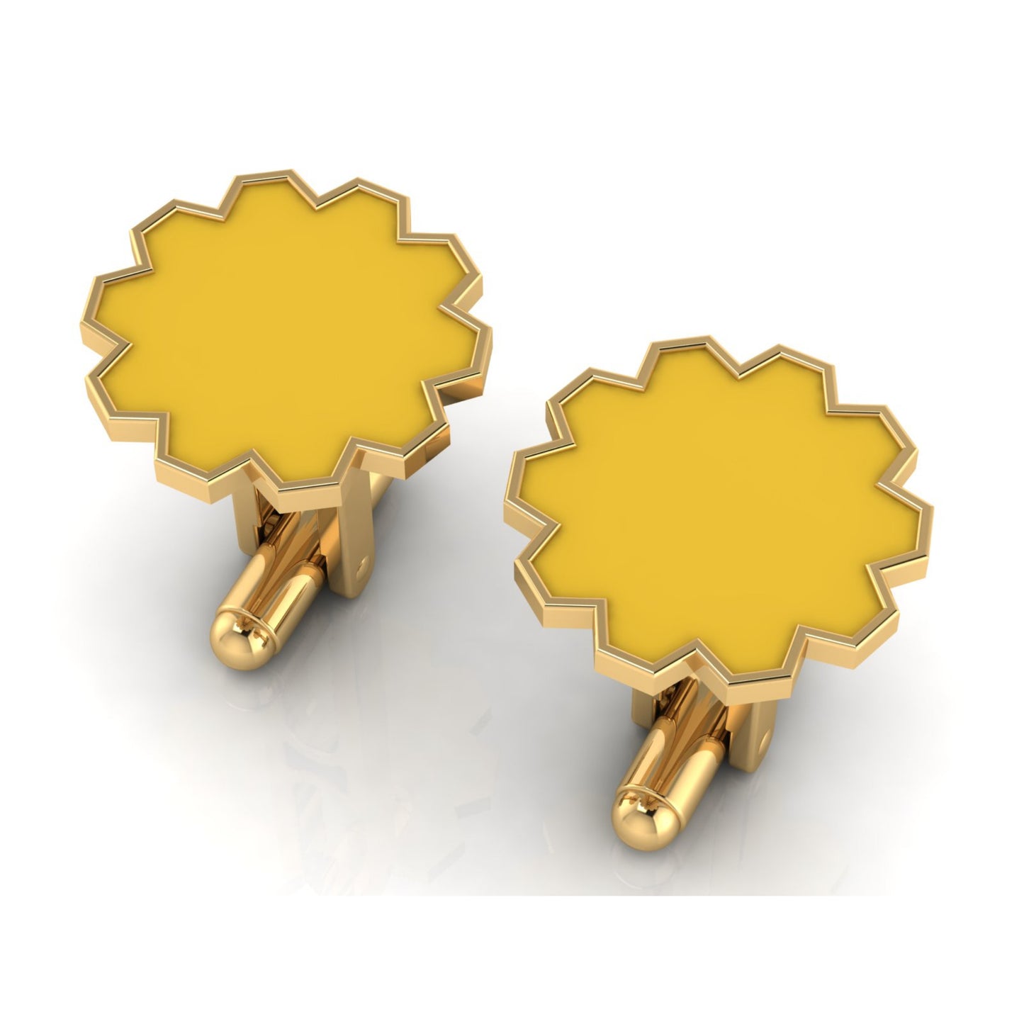 AURA CUFFLINK *SHINE Enamel & Gold