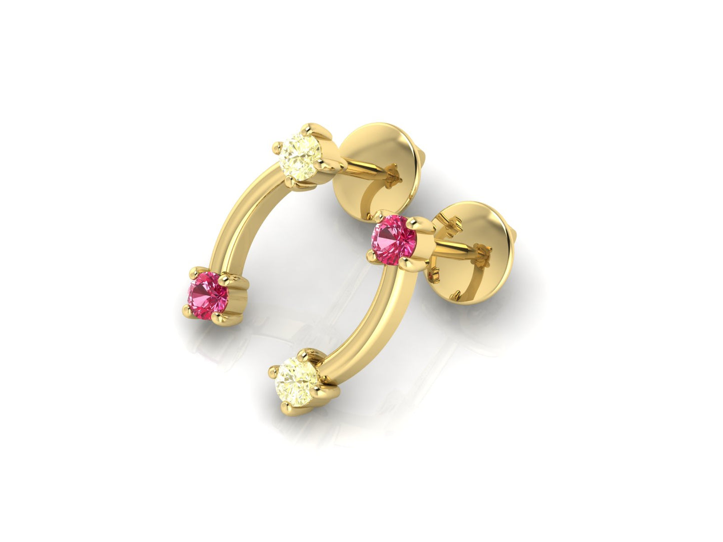 2 Stars Sapphire Stud