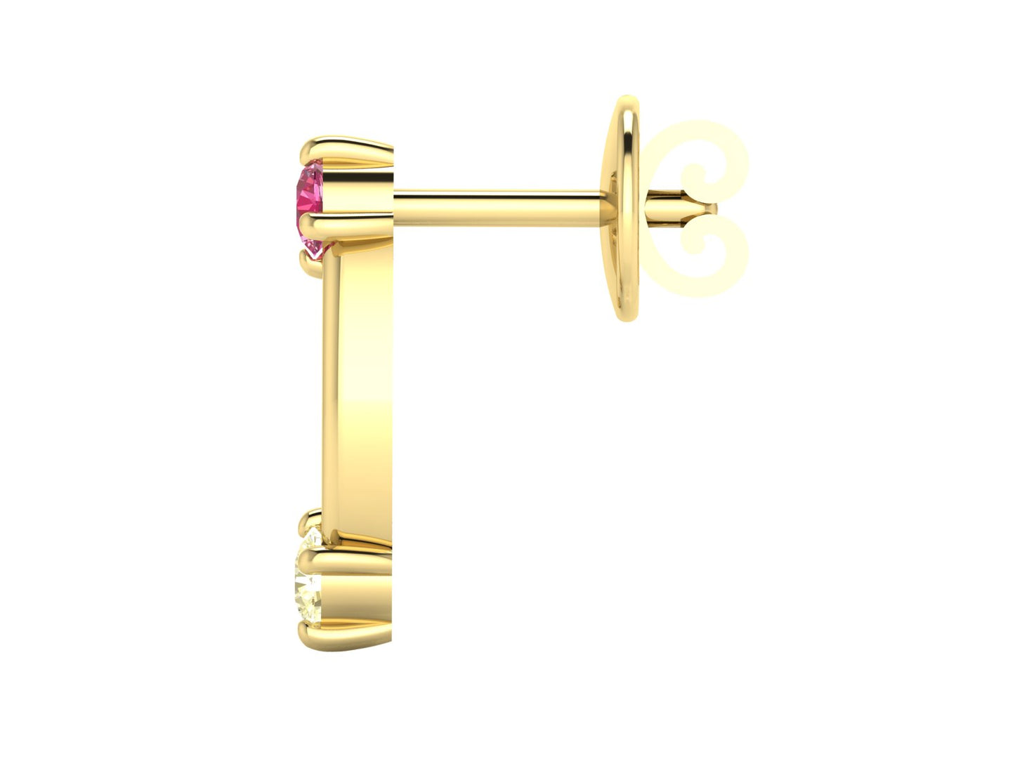2 Stars Sapphire Stud