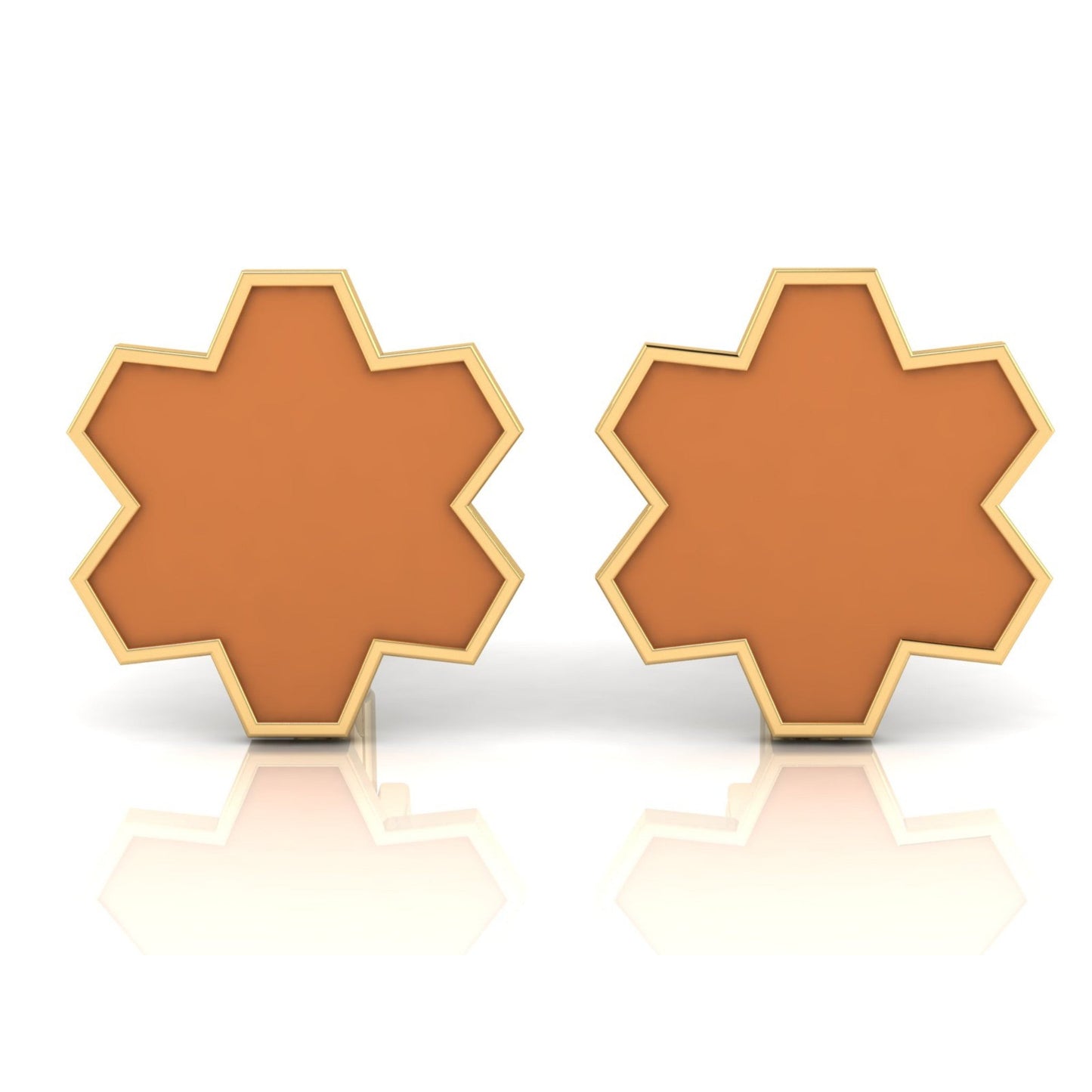 Aura Cufflink – FLOW Enamel & Gold - DONYDO JEWELRY - single_line_text_field