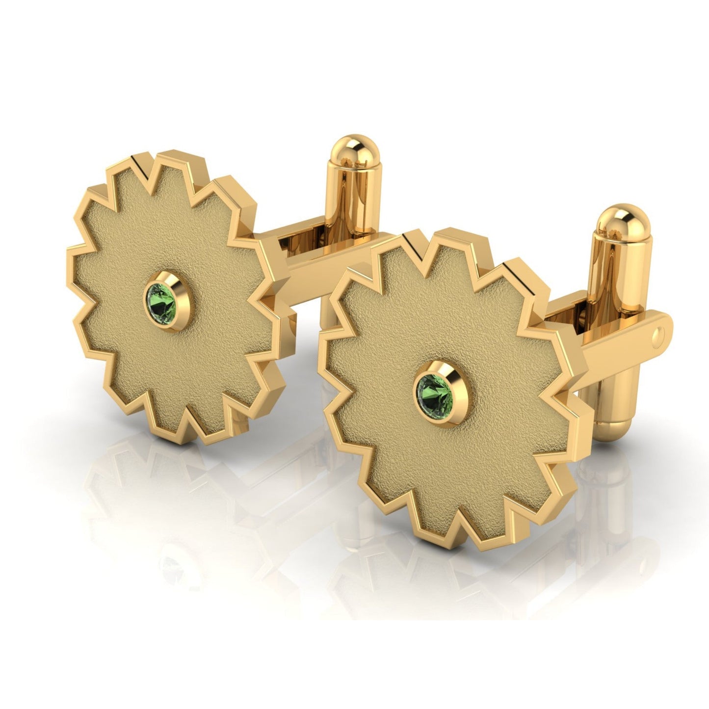 Aura Cufflink – GRACE Gold & Stone, Matte Finish - DONYDO JEWELRY - single_line_text_field