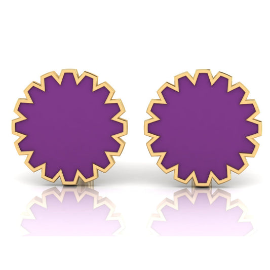 Aura Cufflink – PURE Enamel & Gold - DONYDO JEWELRY - single_line_text_field