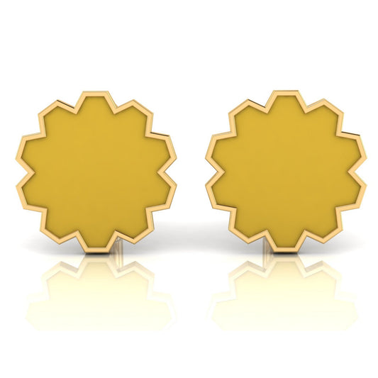 Aura Cufflink – SHINE Enamel & Gold - DONYDO JEWELRY - single_line_text_field