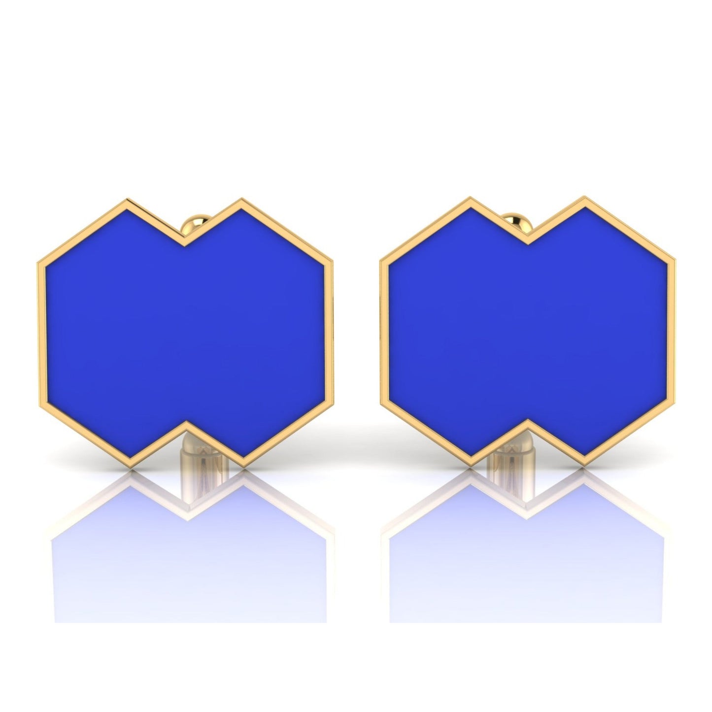 Aura Cufflink – VISION Enamel & Gold - DONYDO JEWELRY - single_line_text_field