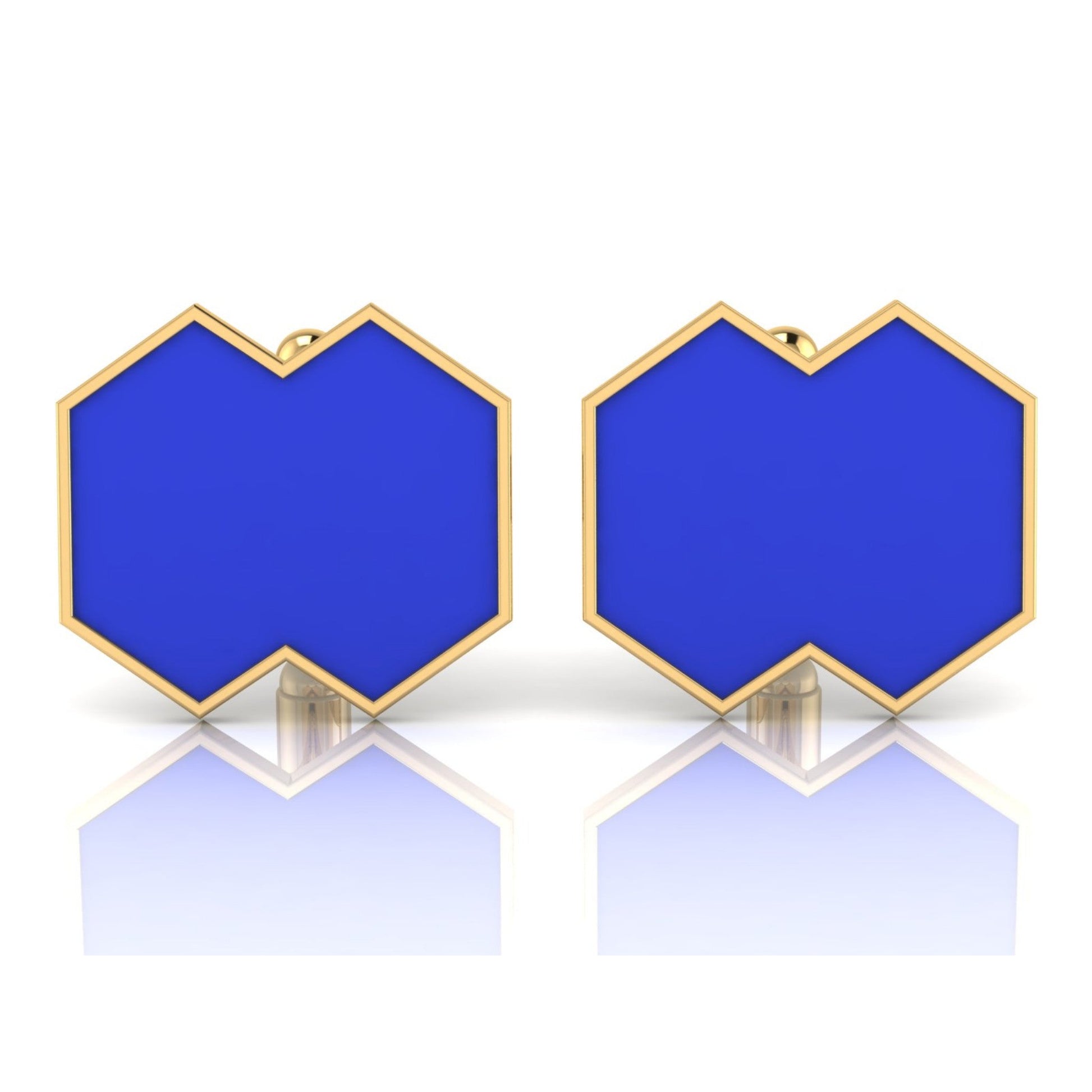 Aura Cufflink – VISION Enamel & Gold - DONYDO JEWELRY - single_line_text_field