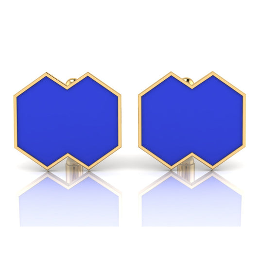 Aura Cufflink – VISION Enamel & Gold - DONYDO JEWELRY - single_line_text_field