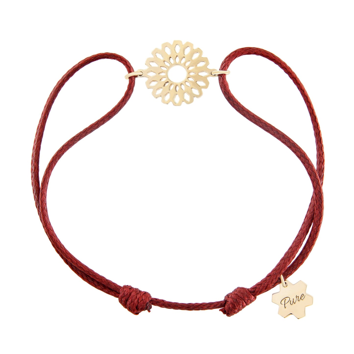 Aura ENERGY Bracelet – 14KT Gold on Colored Cord - DONYDO JEWELRY - AURA COLLECTION; BRACELETS