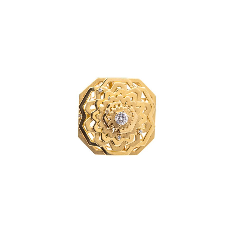 Aurora Gold Ring with Diamond Accents - DONYDO JEWELRY - single_line_text_field