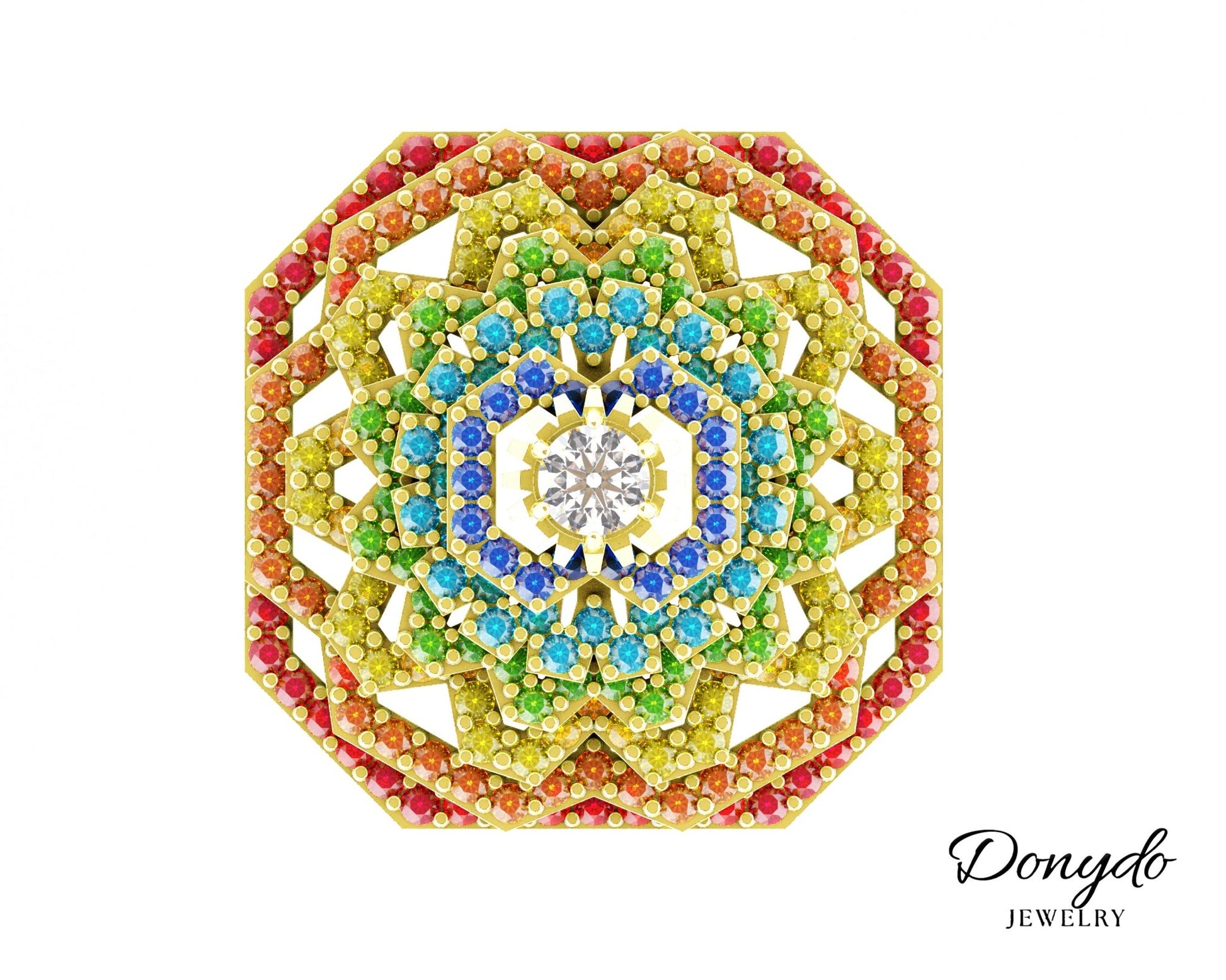 Aurora in Colored Precious Stones - DONYDO JEWELRY - AURA COLLECTION;RINGS