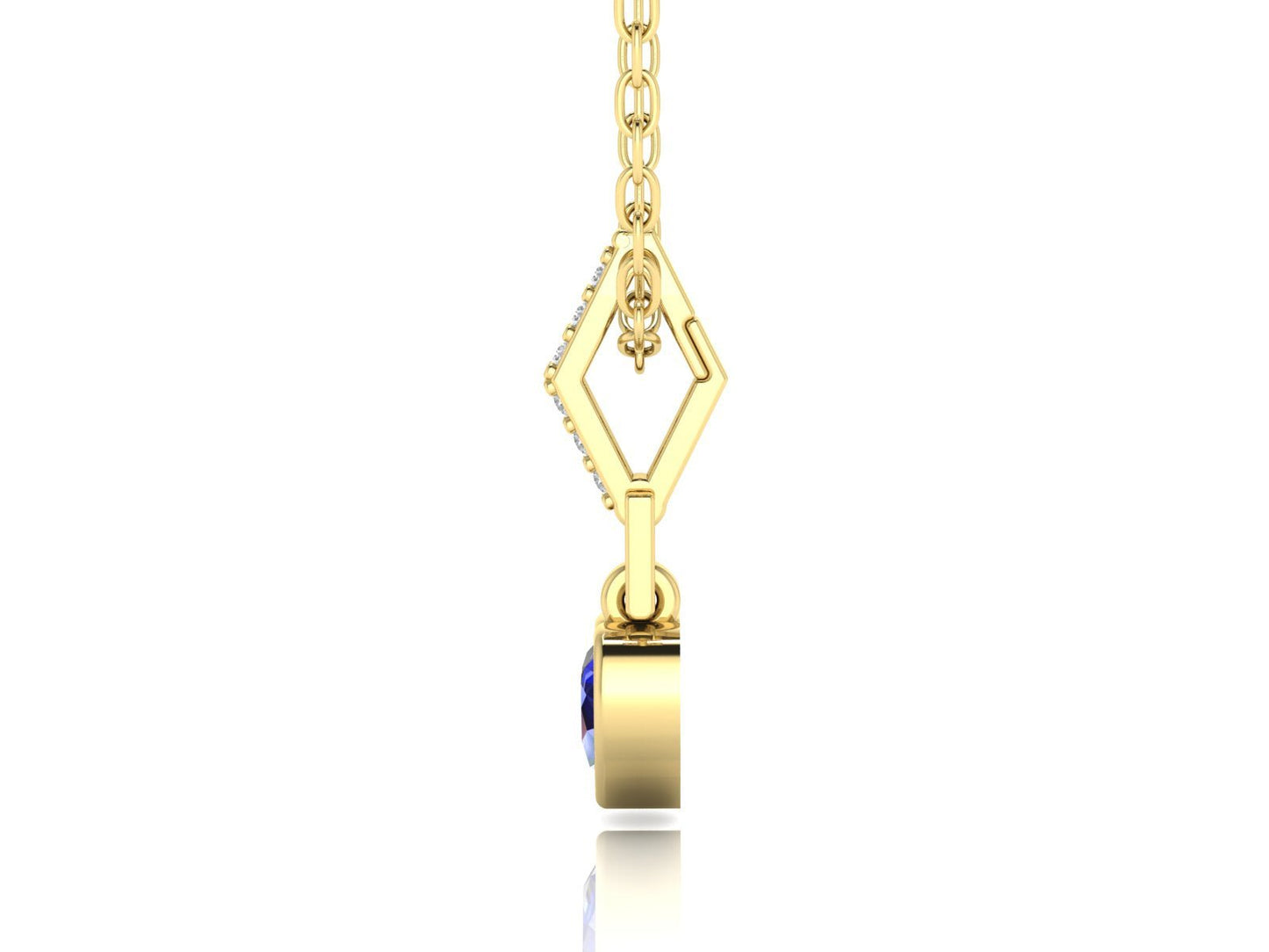 Blue Heart Necklace - DONYDO JEWELRY - BLUE HEART COLLECTION;NECKLACE