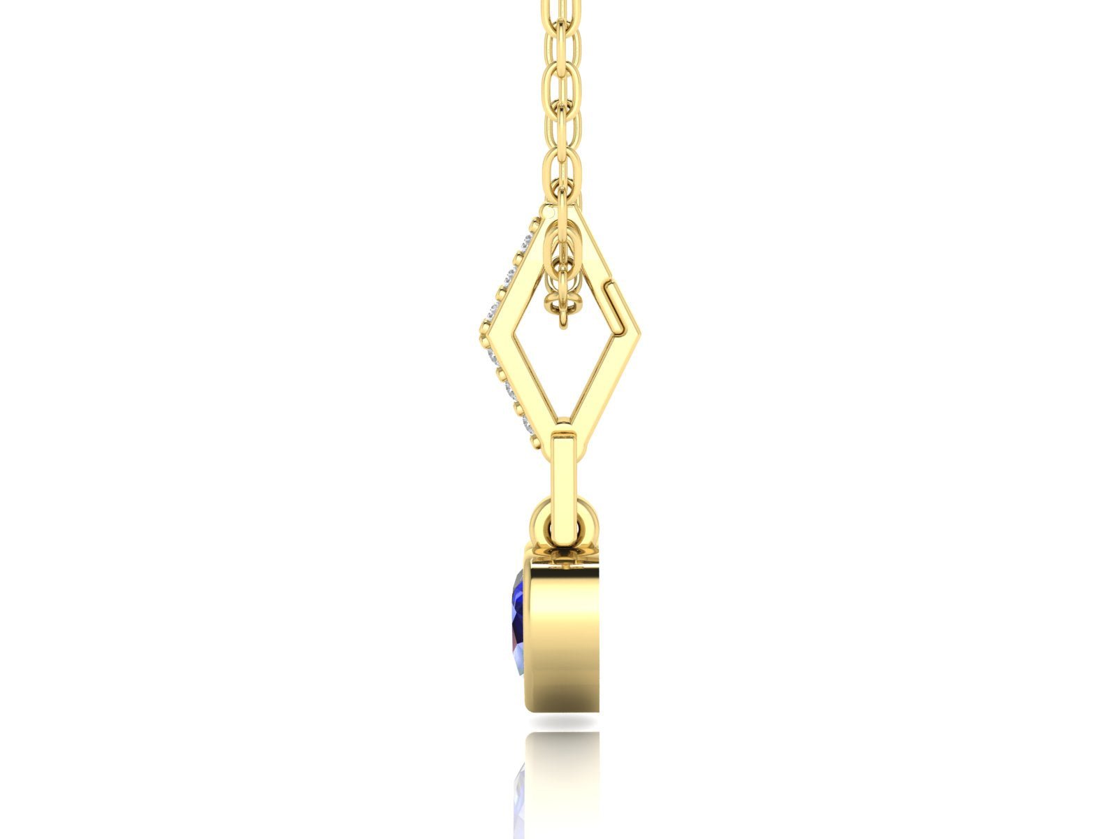 Blue Heart Necklace - DONYDO JEWELRY - BLUE HEART COLLECTION;NECKLACE