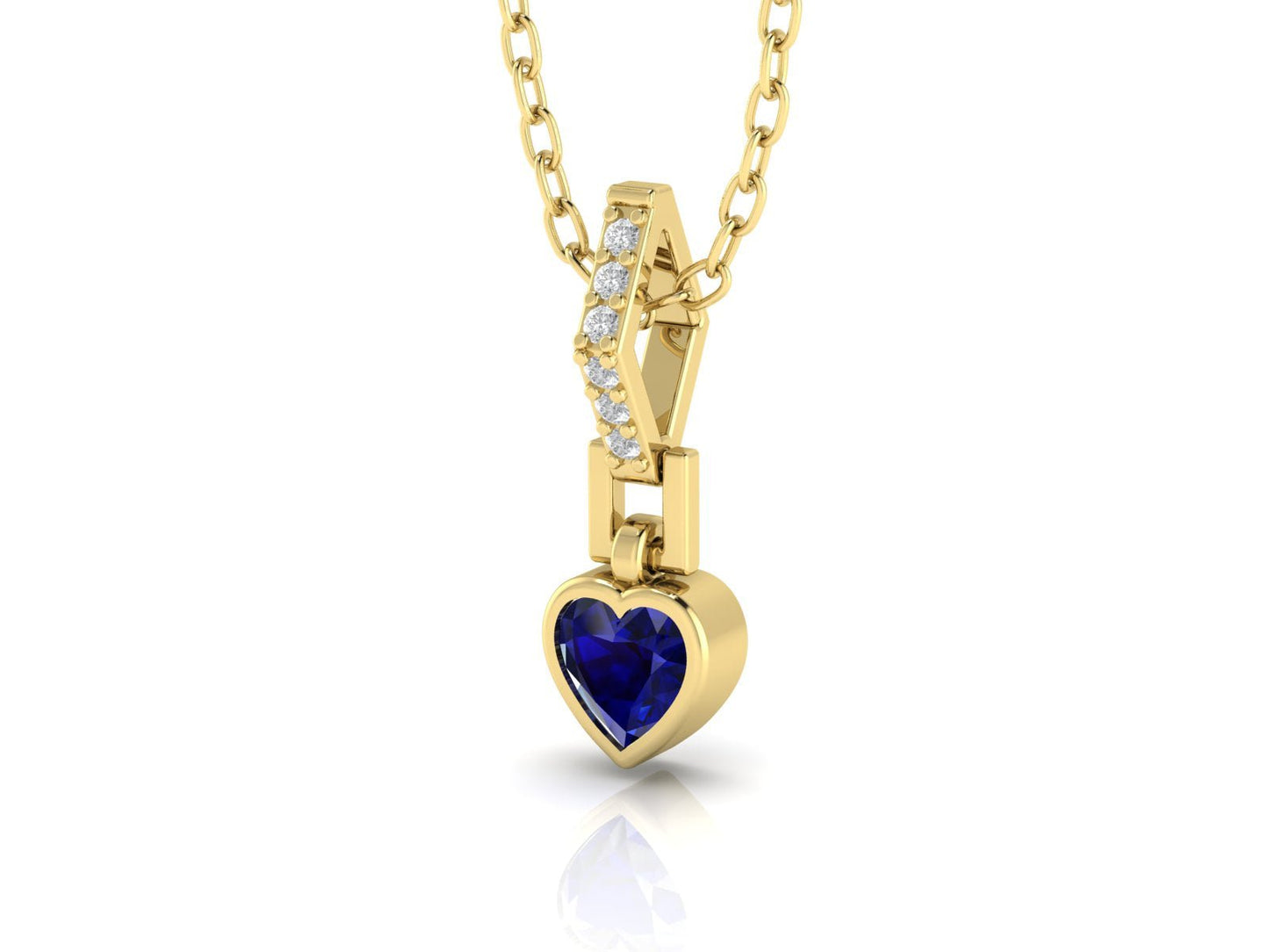 Blue Heart Necklace - DONYDO JEWELRY - single_line_text_field