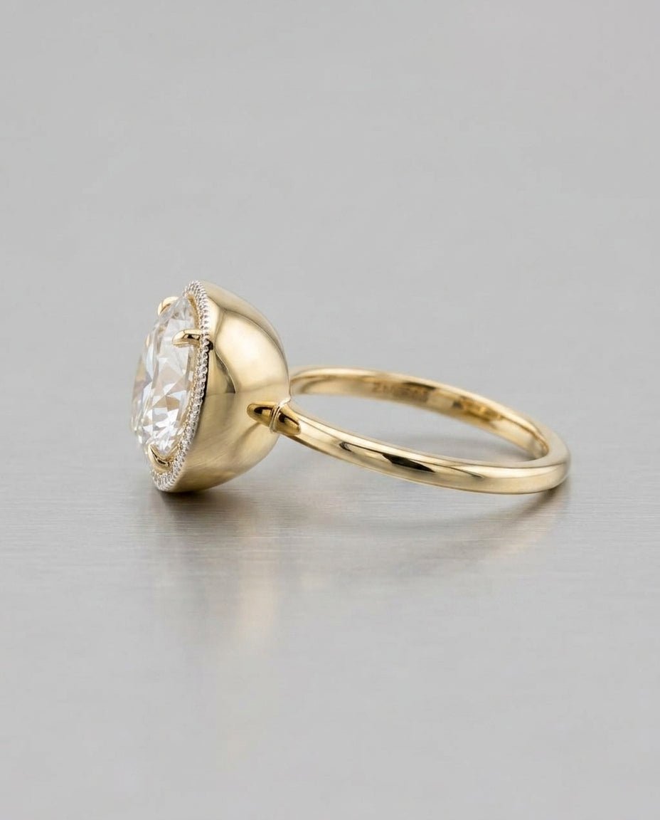 Core Ring — 4 CT VVS E Lab Diamond Halo - DONYDO JEWELRY - 