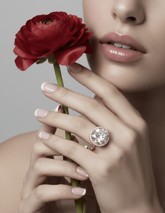 Core Ring — 4 CT VVS E Lab Diamond Halo - DONYDO JEWELRY - 