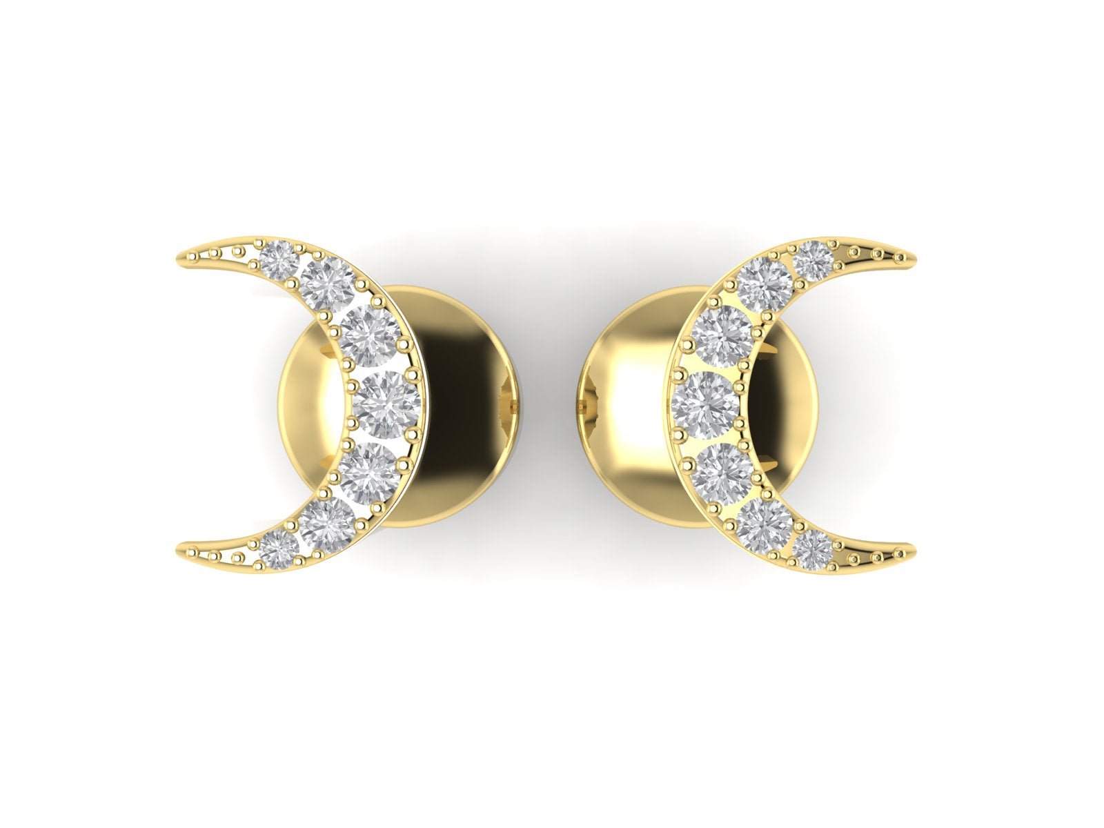 Crescent Studs - DONYDO JEWELRY - DONYDO STUDS