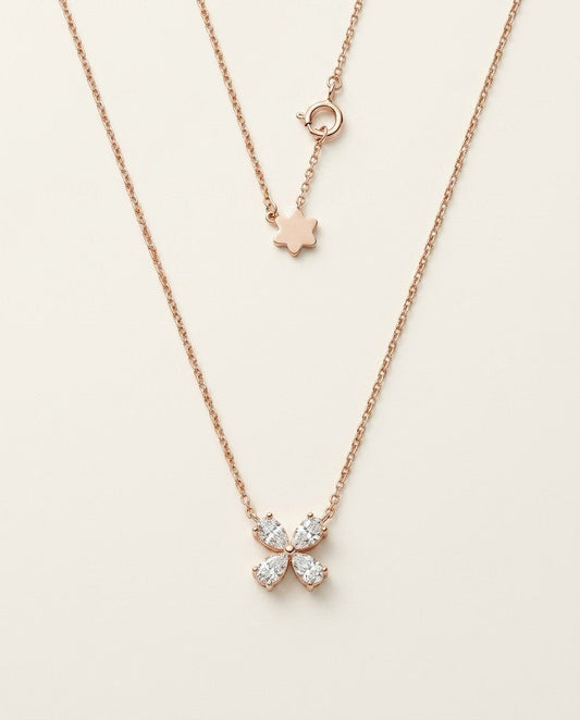 D by DONYDO Bloom Diamond Pendant – 18K Rose Gold - DONYDO JEWELRY-pendant