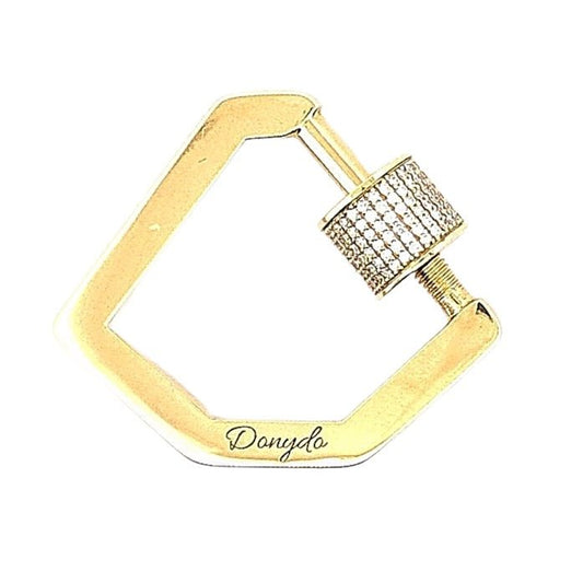 Diamond - Shaped Clasp Pendant - DONYDO JEWELRY - AURA COLLECTION;LOCKER;PENDANT