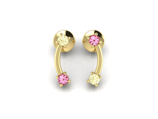 2 Stars Sapphire Stud