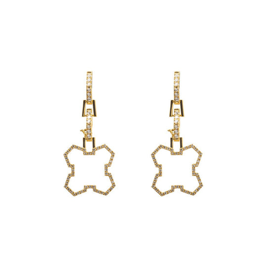 Grounded Aura Charm | 18K Gold Diamond Enamel Earring or Pendant by Donydo - DONYDO JEWELRY - AURA COLLECTION;EARRINGS