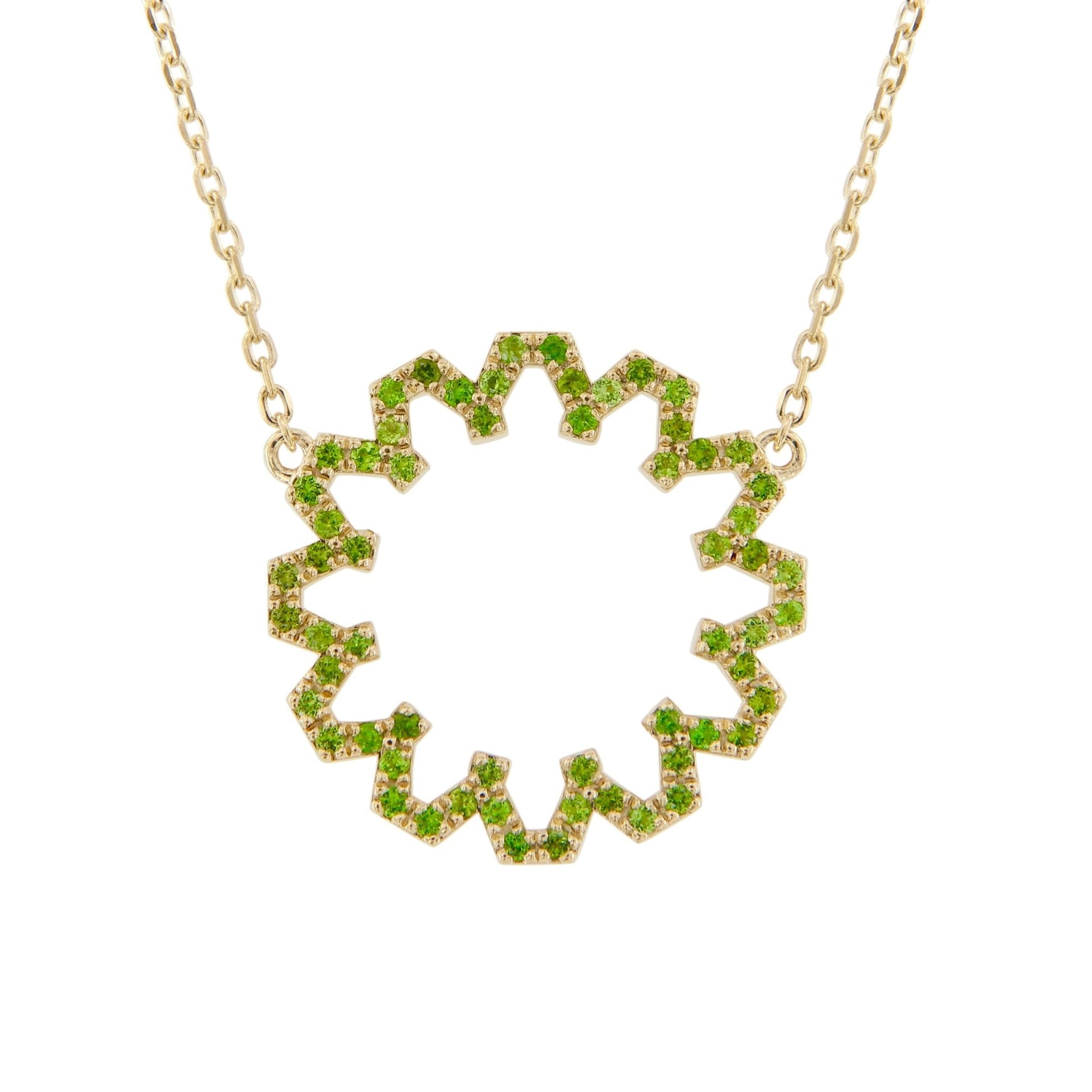 Marea Grace Necklace – Tzavorite & 18kt Gold - DONYDO JEWELRY - single_line_text_field
