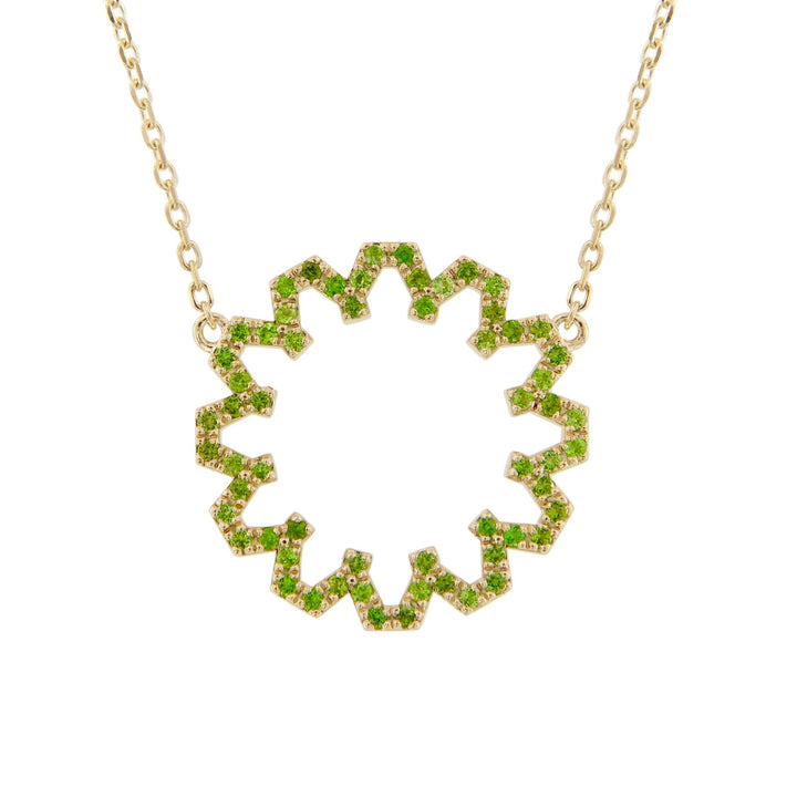 Marea Grace Necklace – Tzavorite & 18kt Gold - DONYDO JEWELRY - single_line_text_field