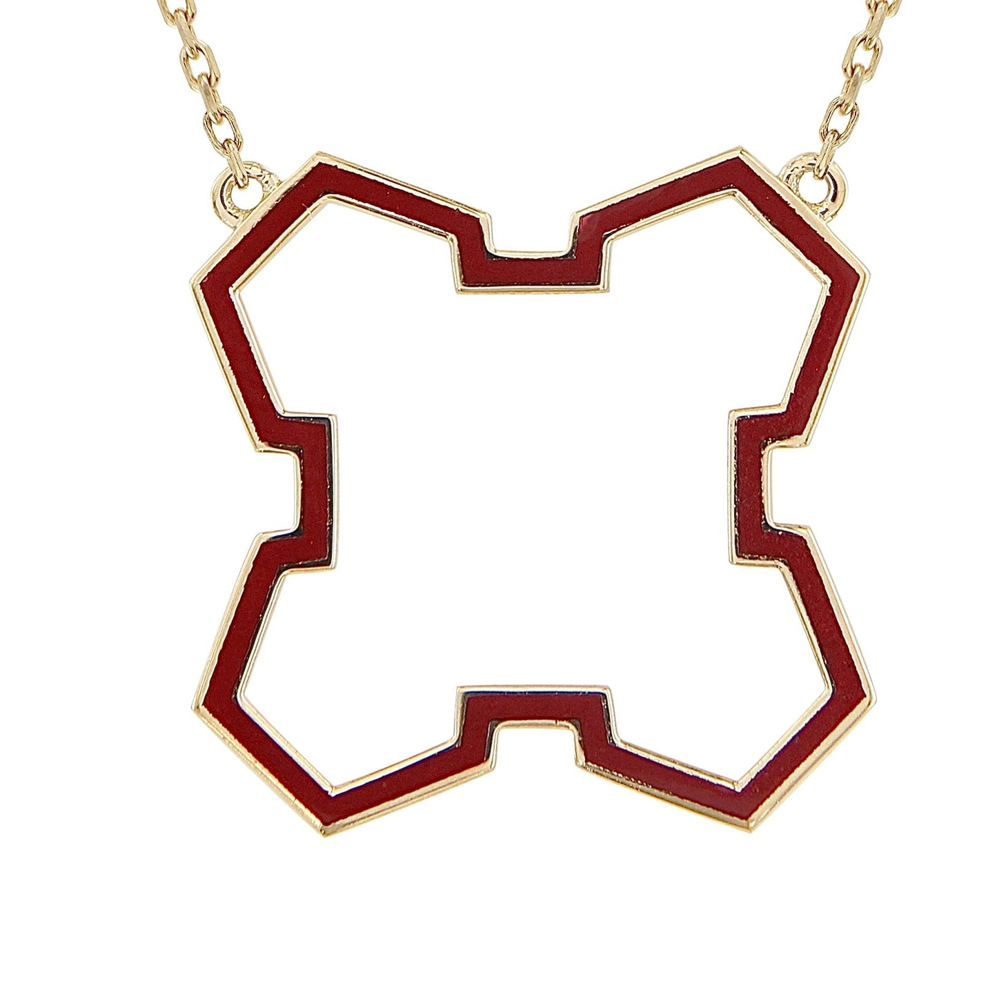Marea Grounded Necklace – Ruby & 18kt Gold - DONYDO JEWELRY - DONYDO NECKLACE