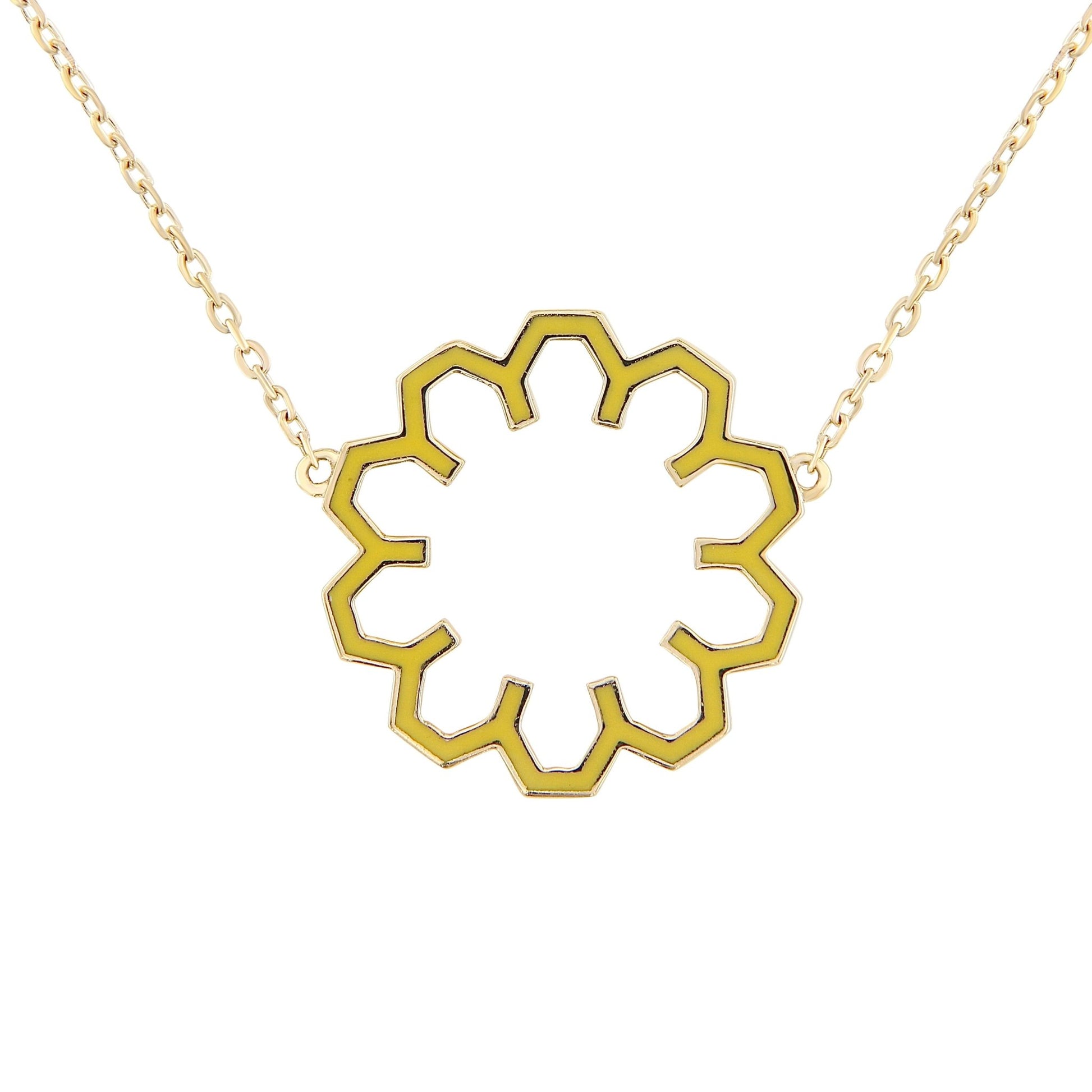 Marea Shine Necklace – Yellow Sapphire & 18kt Gold - DONYDO JEWELRY - AURA COLLECTION;NECKLACE