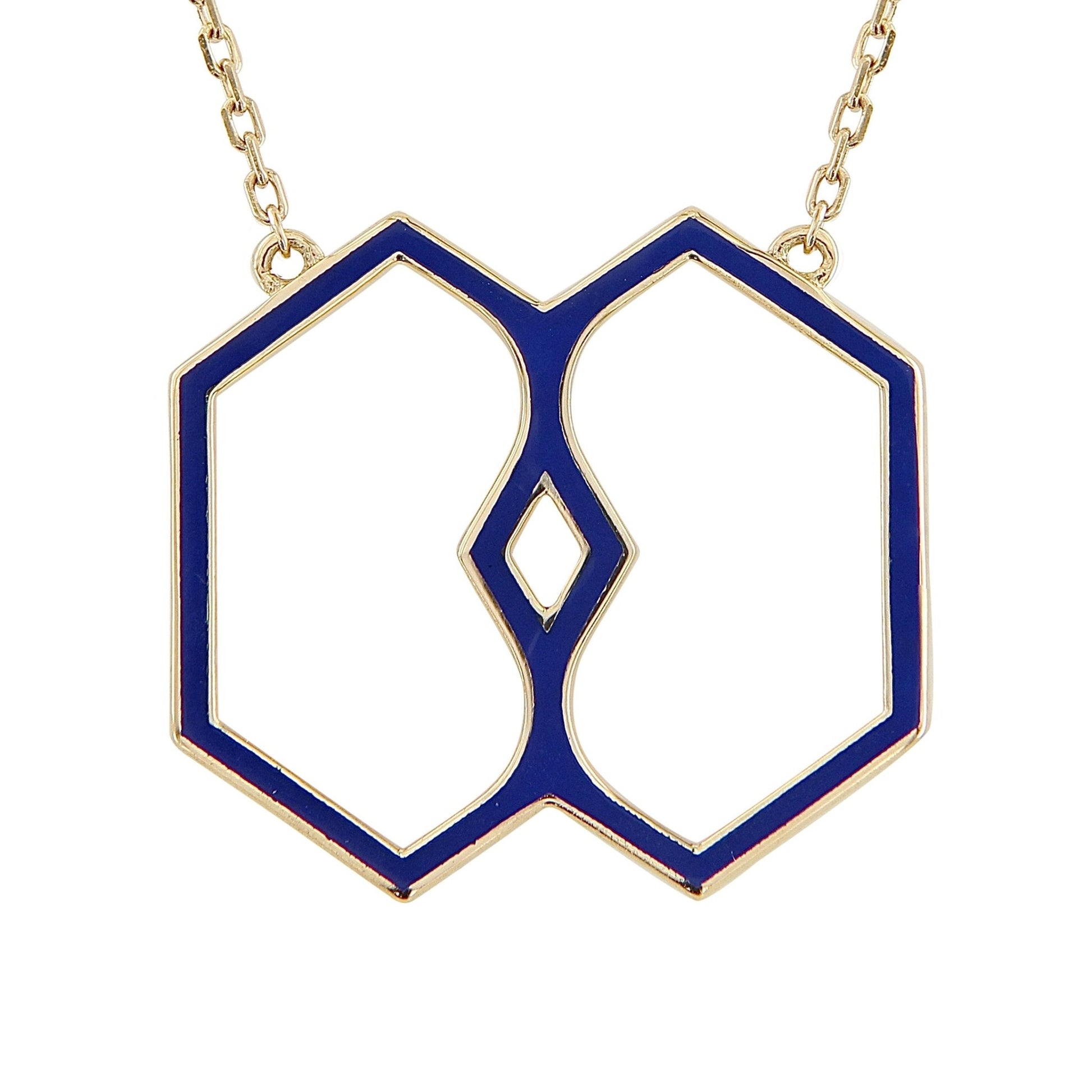Marea Vision Necklace – Blue Sapphire & 18kt Gold - DONYDO JEWELRY - AURA COLLECTION;NECKLACE