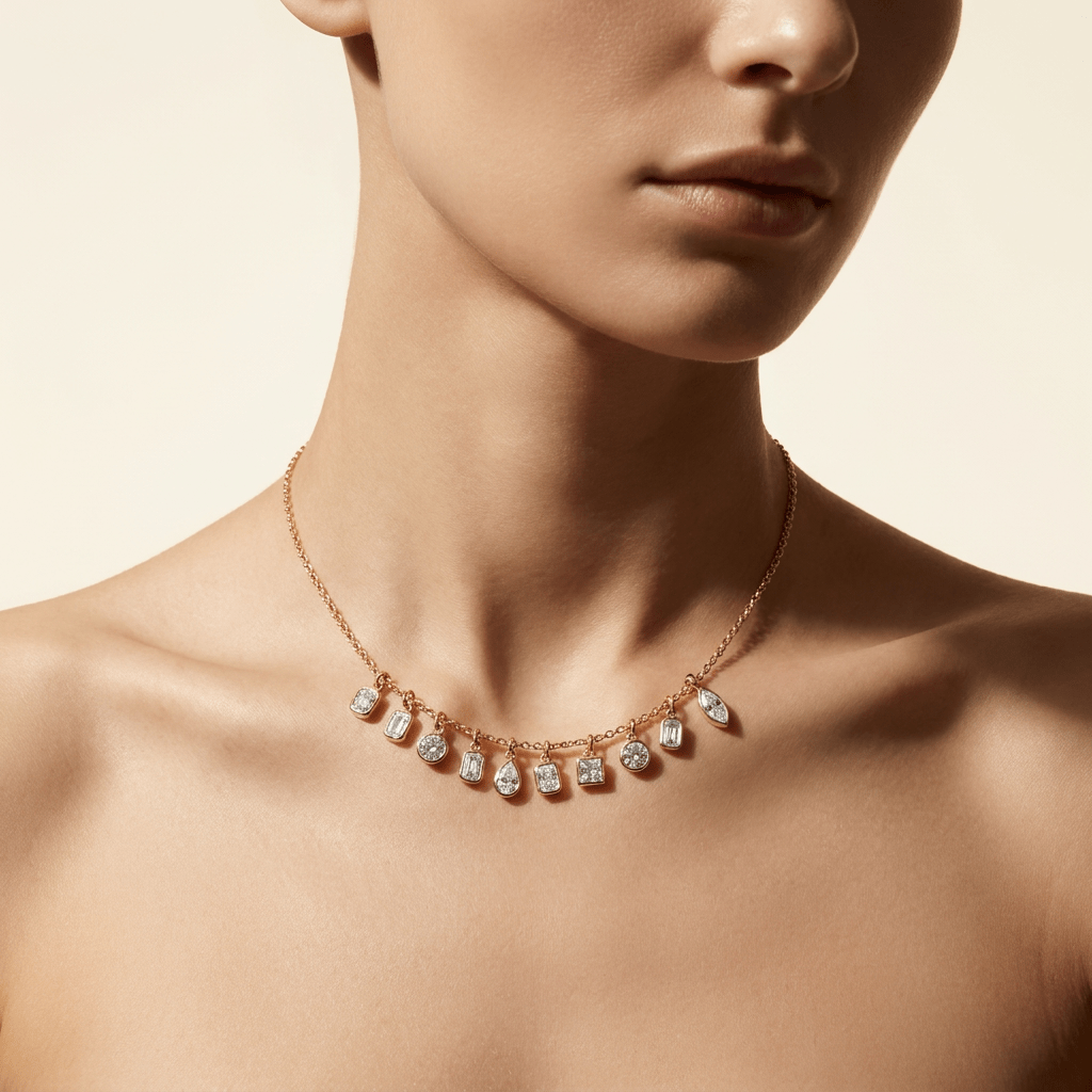 Multi - Shape Diamond Pendant – Designed Around Your Shape - DONYDO JEWELRY - Pendant